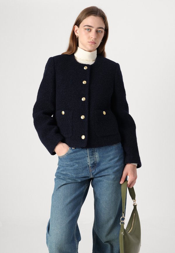 CROP GOLD BUTTON JACKET - Light jacket4