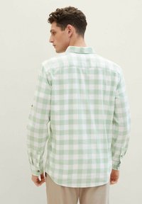 TOM TAILOR MIT KAROMUSTER - Camisa - mint slub vichy check