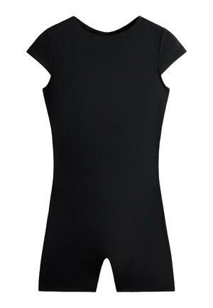 OYSHO, COMFORTLUX OPEN-BACK SHORT JUMPSUIT - Combinaison - black