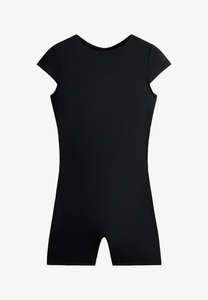 OYSHO, COMFORTLUX OPEN-BACK SHORT JUMPSUIT - Overal - black