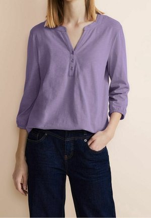 Maglietta a manica lunga - mottled dark purple