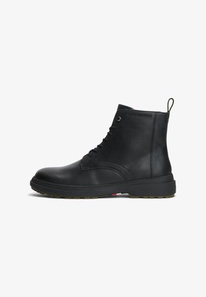 Tommy Hilfiger, HILFIGER OUTDOOR WARM LTH BOOT - Боти с връзки до глезена - black