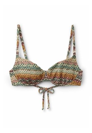 Calzedonia, ELEGANT ETHNIC BALCONETTE - Bikini top - green