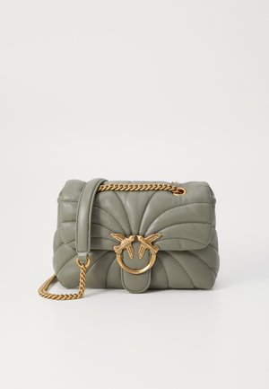 LOVE PUFF MINI - Cross body bag - vertiver green/antique gold-coloured