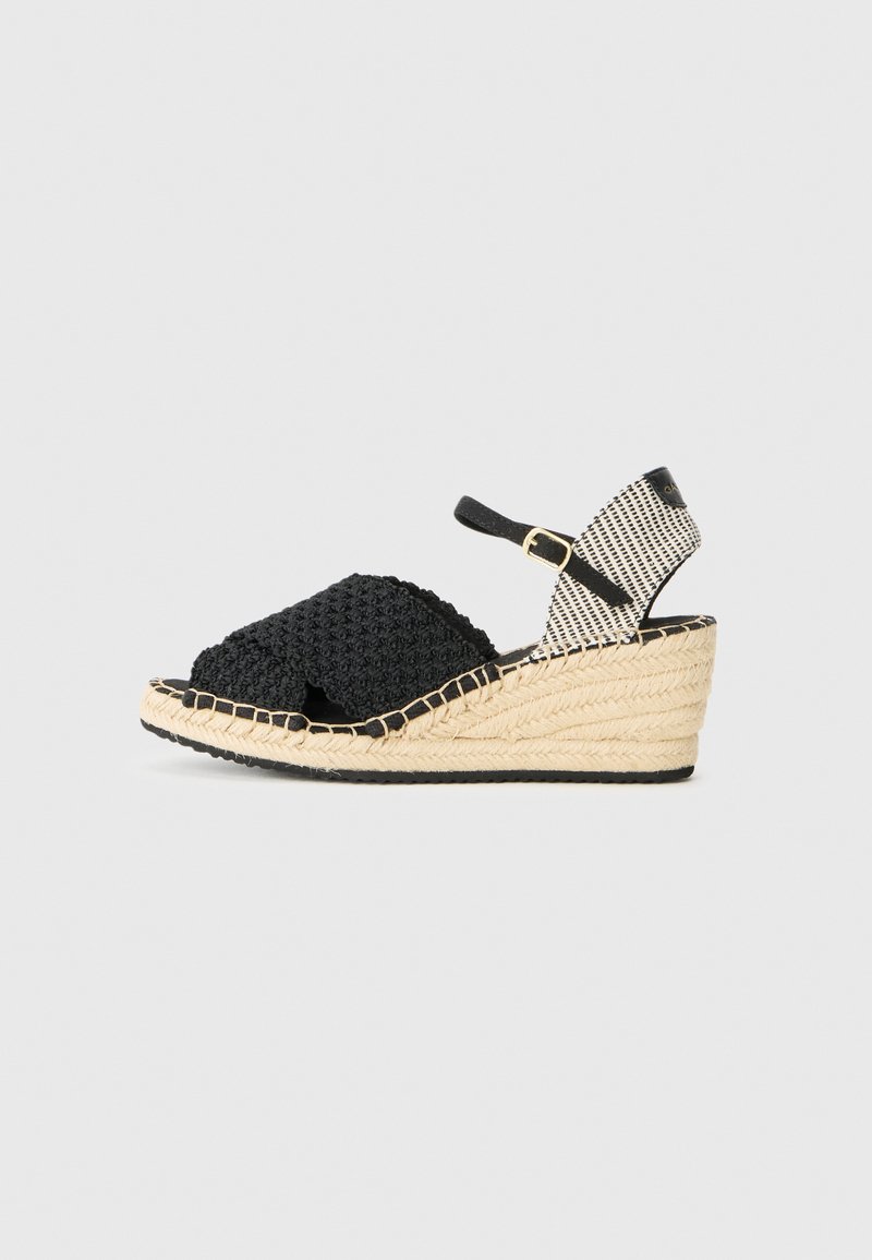 Gant Sandalen met sleehak zwart