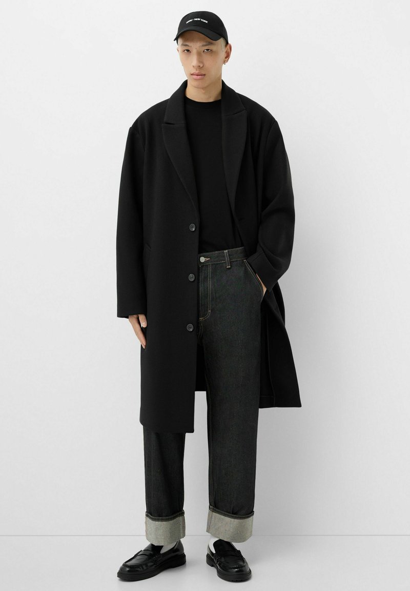 Bershka Mantel zwart Bershka Mantel zwart