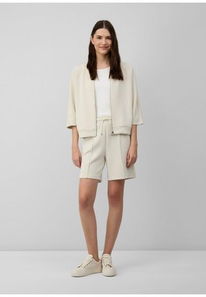 Sweater met rits - natur