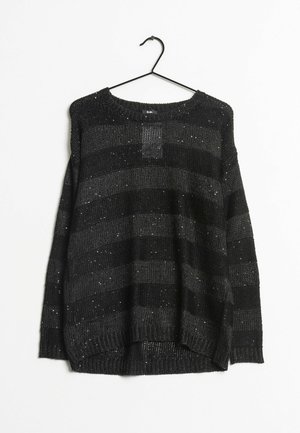 Strickpullover - black