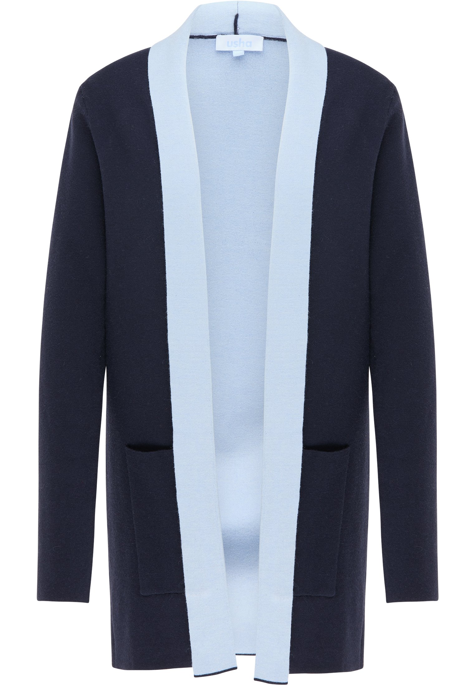 usha Cardigans - marine/mørkeblåmeleret 