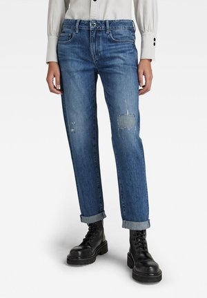 KATE BOYFRIEND - Straight leg jeans - faded capri restored