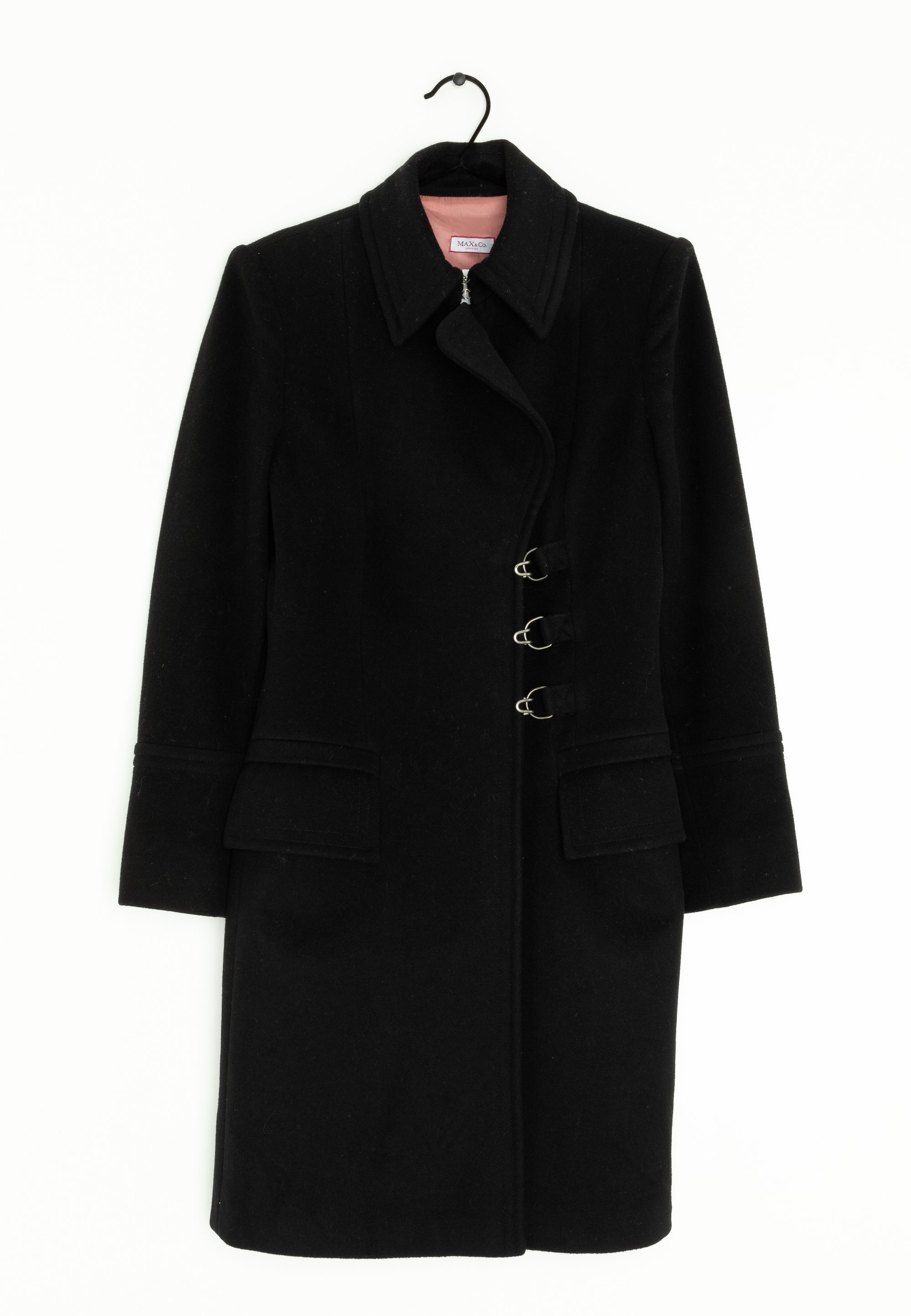 Short coat black (Pre-owned) Zalando