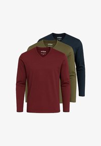 Ausgewählt, olive/navy/burgundy