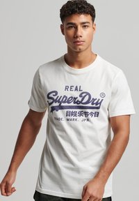 Superdry & Co VINTAGE LOGO  - T-shirts print - ecru