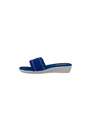Patrizia Azzi PANTOFOLE - Ciabattine con tacco - blu
