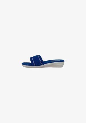 Patrizia Azzi PANTOFOLE - Ciabattine con tacco - blu