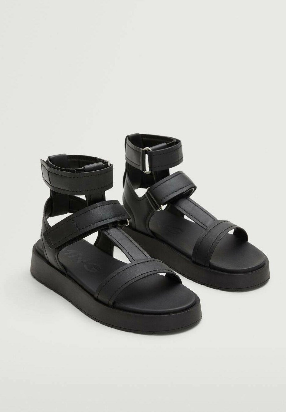 Mango ROMI - Ankle cuff sandals - noir 