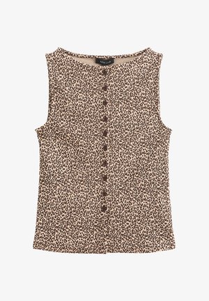 New Look, Top - brown pattern