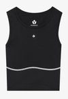 Top - black/off-white