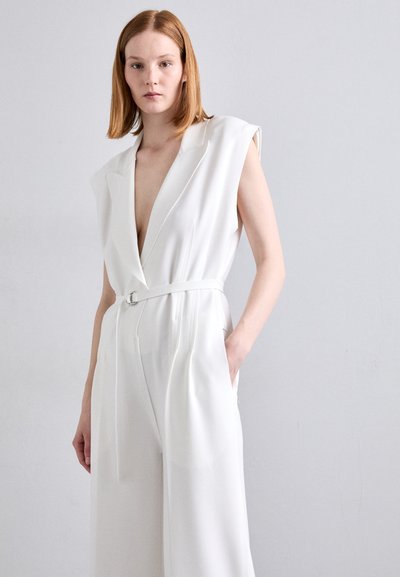 Norma Kamali SINGLE BREASTED STRAIGHT LEG - Overal - snow white