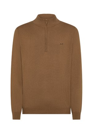 HALF ZIP SWEATER  - Maglione - deserto