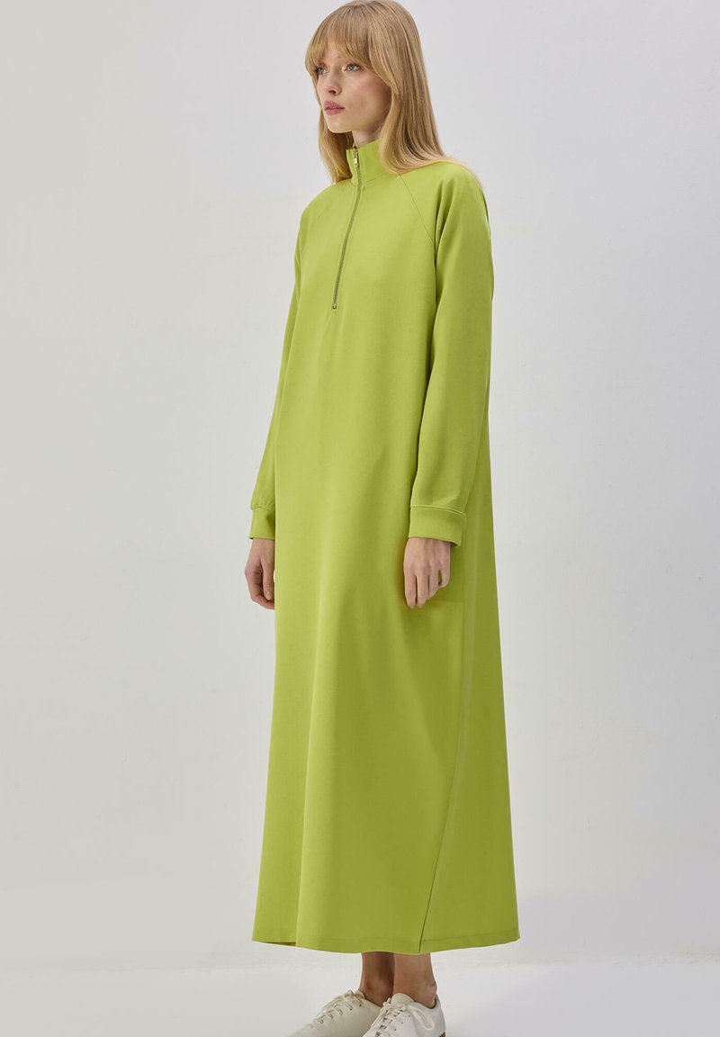 Touch Priv ZIP-UP STRAIGHT - Maxi dress - lime/light green - Zalando