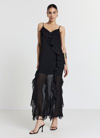 Calliope FRILL - Maxikleid - ultrablack