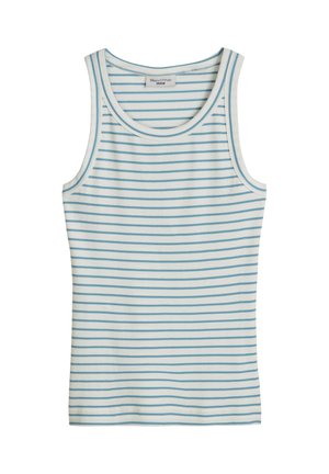 Marc O'Polo DENIM, TOP, SLL, RIB, SLIM FIT, YD STRIPES, biały