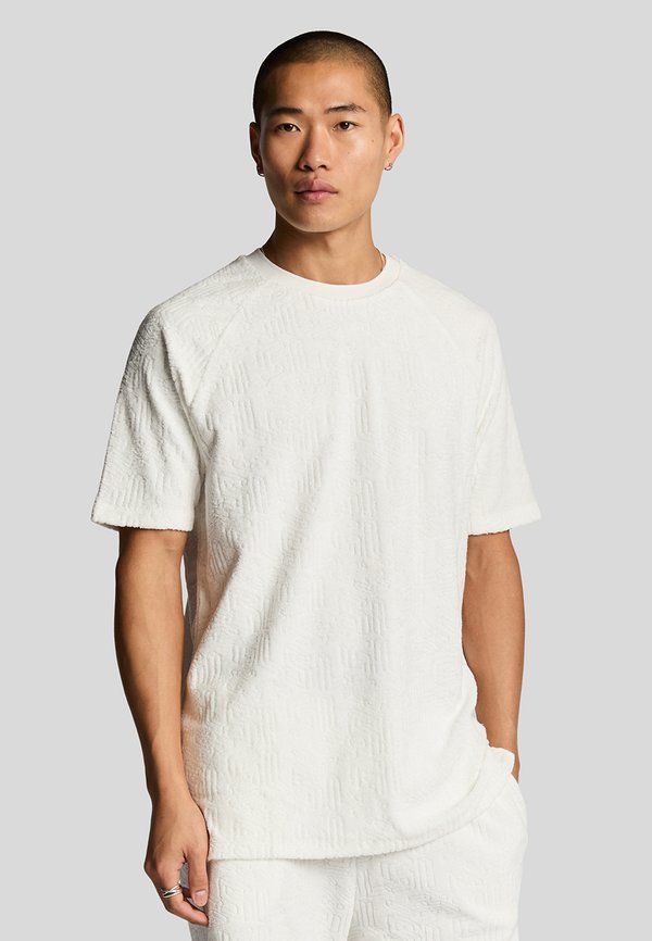 EMBLEM TOWELLING T-SHIRT - Summer jacket - chalk