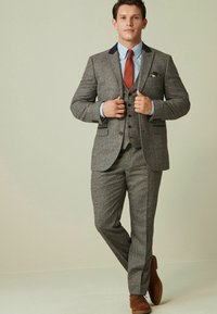 Next TAILORED FIT WOOL TRIMMED - Colbert - grey