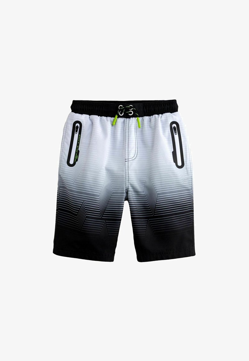 Next BOARD - REGULAR FIT - Shorts da mare - black white