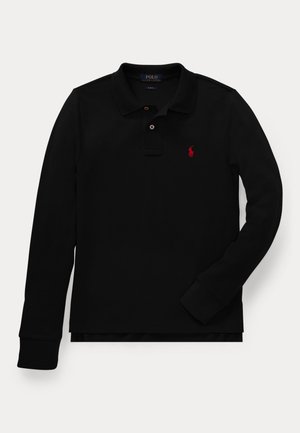 Polo Ralph Lauren, COTTON MESH LONG-SLEEVE POLO SHIRT 7-14Y - Polosärk - black