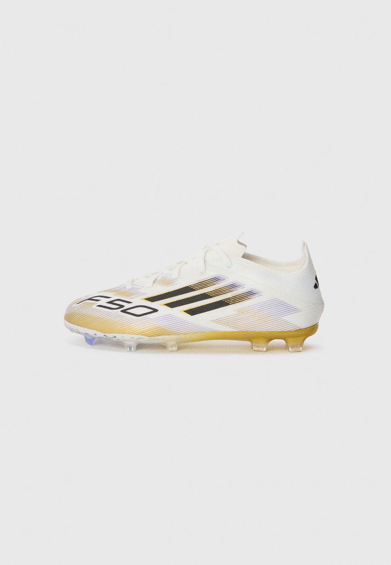 adidas Performance - F50 ELITE UNISEX - Scarpe da calcetto con tacchetti - white/core black/gold-coloured, Ingrandire