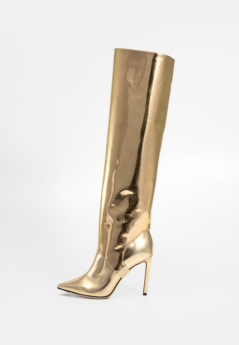 Jimmy Choo Laarzen met hoge hak goudkleurig Jimmy Choo Laarzen met hoge hak goudkleurig