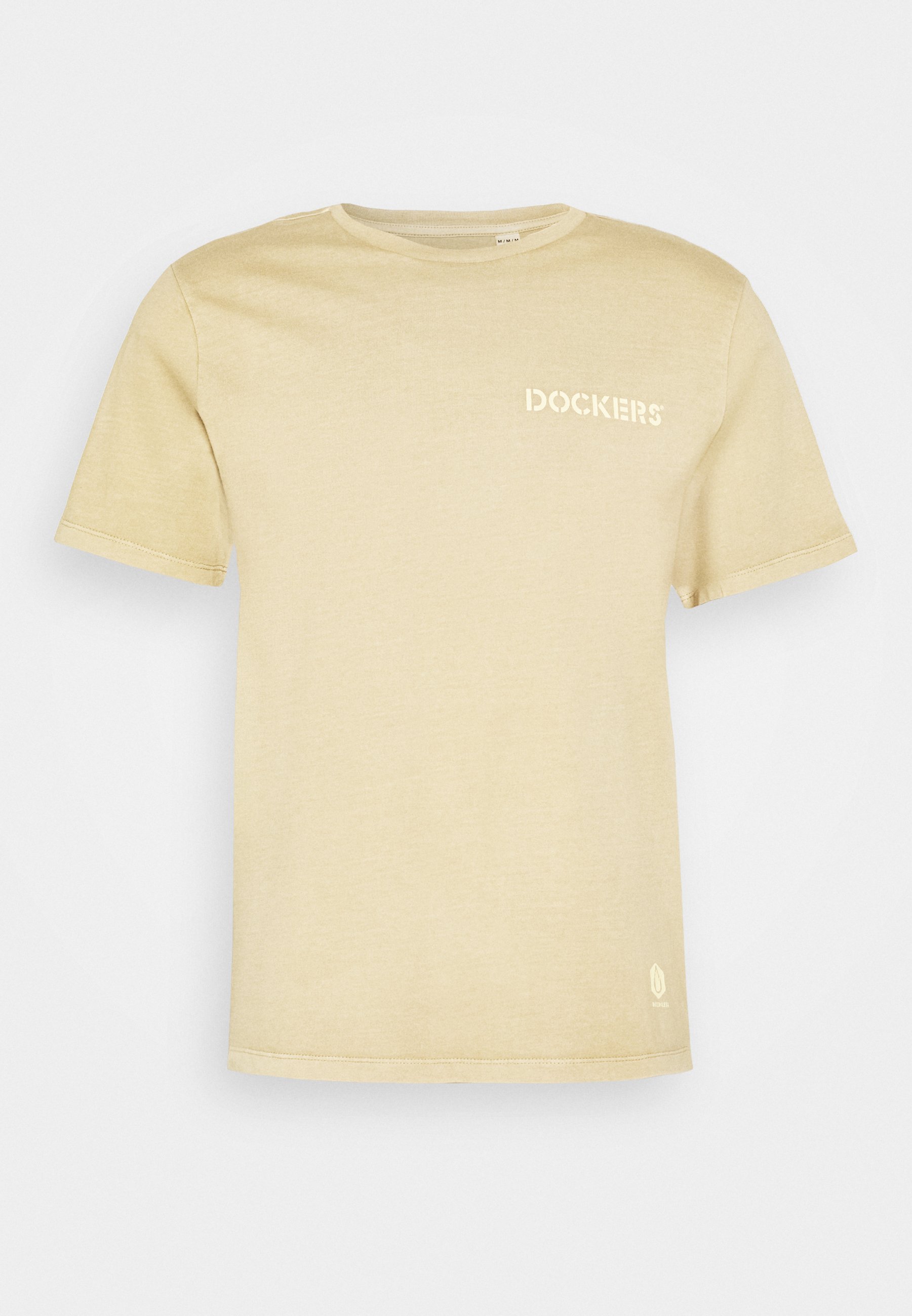 DOCKERS SUSTAINABLE TEE T shirts med print earth taupe DOCKERS LOGO TEE - T-shirts med print - blue petal/red