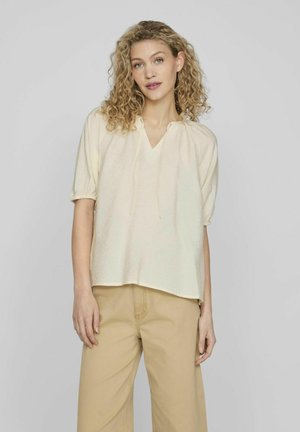 VILA TIE NECK - Blouse - birch