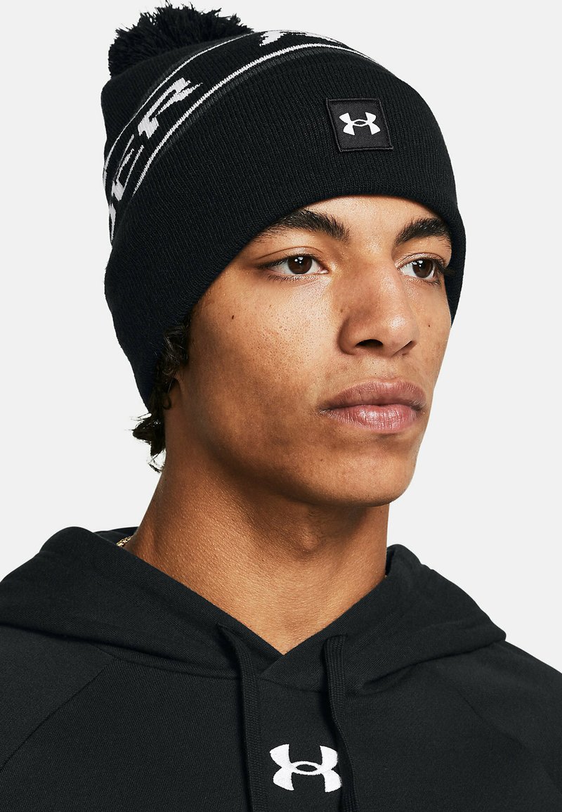 Under Armour HALFTIME POM Beanie black/black Zalando.co.uk