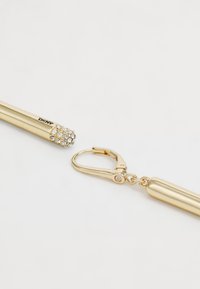 DKNY PAVE BAR DROP - Oorbellen - gold-coloured