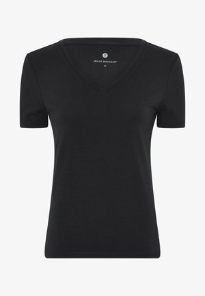 JBS OF DENMARK SLIM FIT V NECK - T-shirts basic - black