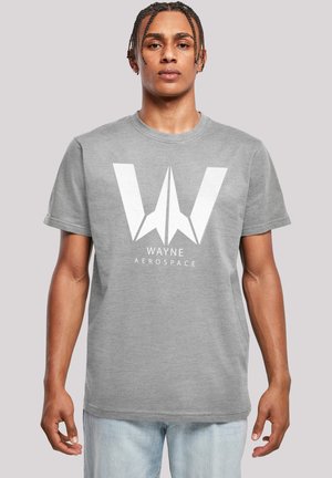 DC COMICS JUSTICE LEAGUE MOVIE WAYNE AEROSPACE - T-shirts med print - heather grey