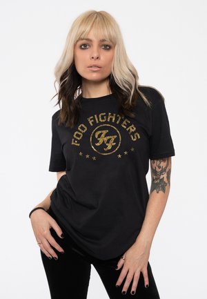 Paradiso Clothing FOO FIGHTERS ARCHED STARS - Print T-shirt - black