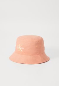 MONOLOGO EMBROIDERY BUCKET HAT - Kalap - powder orange