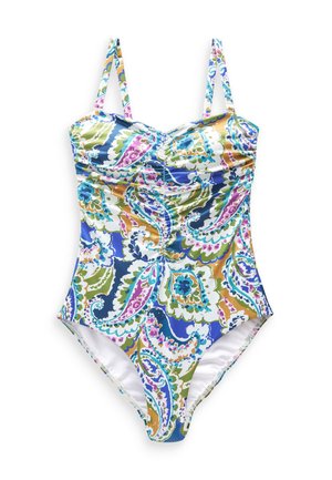 TUMMY CONTROL RUCHED BANDEAU STANDARD - Maillot de bain - purple paisley