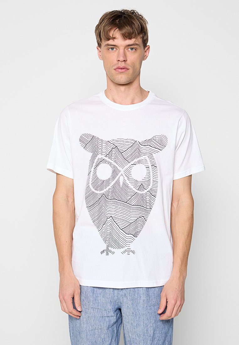 KnowledgeCotton Apparel T-shirt print wit