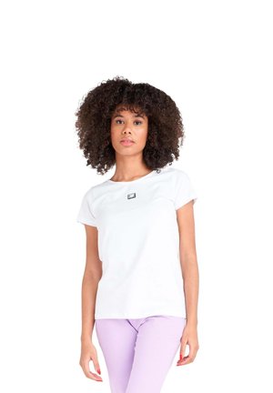 LEONE 1947, WOMAN T-SHIRT SHORT SLEEVES NEON - T-shirt basique - optic white