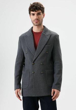 DOUBLE-BREASTED - Manteau court - anthracite