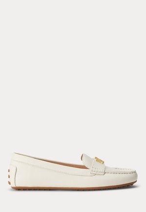 Lauren Ralph Lauren, BARNSBURY NAPPA LEATHER DRIVER - Scarpe senza lacci - soft white