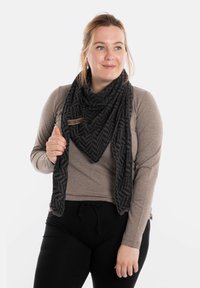 Knit Factory VERA - Sjaal - black anthracite