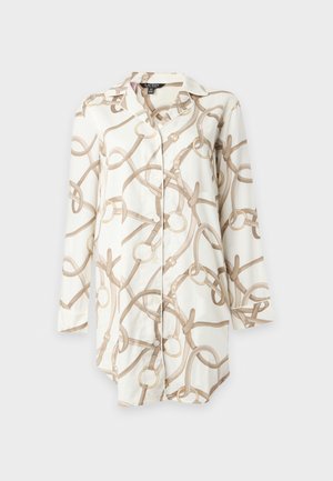 Lauren Ralph Lauren, NOTCH COLLAR SLEEP SHIRT - Chemise de nuit / Nuisette - cream