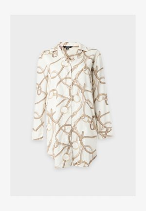 Lauren Ralph Lauren, NOTCH COLLAR SLEEP SHIRT - Chemise de nuit / Nuisette - cream