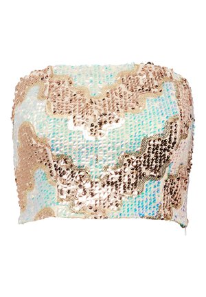 SOMETHINGNEW SNBABE TUBE SEQUIN CORSET - Top - moonstone